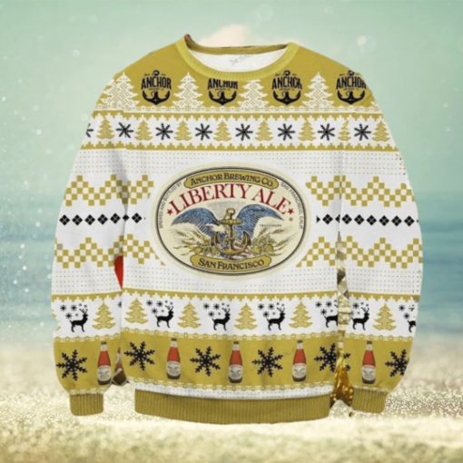 Liberty Ale Anchor Brewing Company San Francisco Ugly Christmas Sweater Impressive Gift For Men And Women