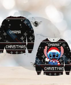 Light Lilo and Stitch Christmas Mulled Ugly 3D Sweater For Thanksgiving