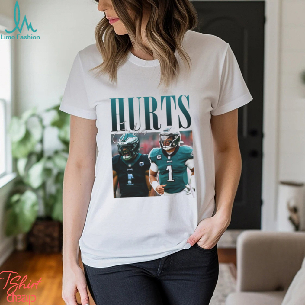 Jalen Hurts 1 Philadelphia Eagles player vintage football poster shirt,  hoodie, sweater, long sleeve and tank top
