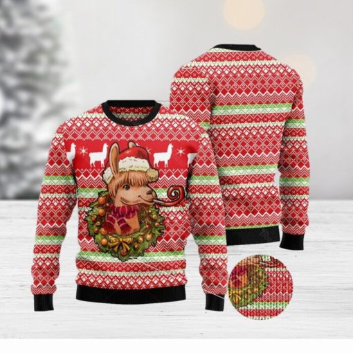 Llama Loves Christmas Ugly Christmas Sweater