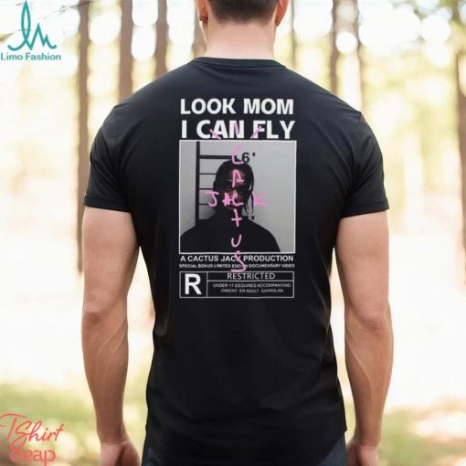 Look Mom I Can Fly TShirt, Cactus Jack Fashion Men Tshirt, Sleeve Jacks Print Kanyess Westss BASICs Couple Loose Short Sleeve T Shirt