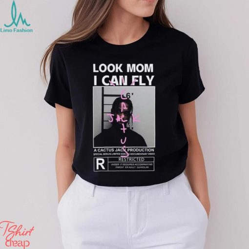 Look Mom I Can Fly TShirt, Cactus Jack Fashion Men Tshirt, Sleeve Jacks Print Kanyess Westss BASICs Couple Loose Short Sleeve T Shirt