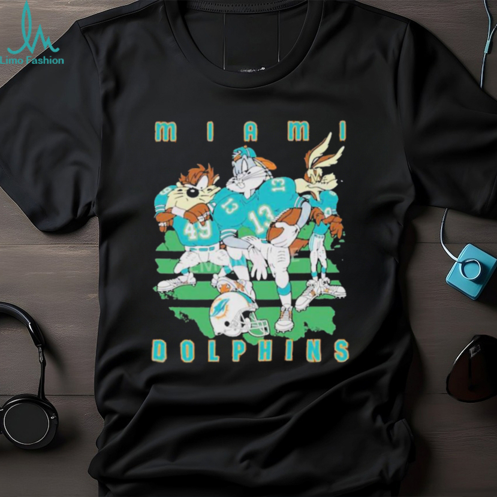 Looney Tunes Miami Dolphins Football Shirt Looney Tunes Miami Dolphins Football Shirt