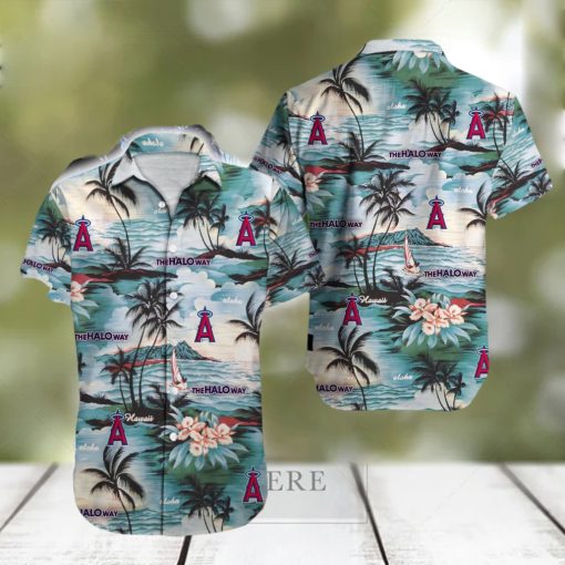 Los Angeles Angels MLB Coconut Beach Logo Fans Gift Hawaiian Shirt For Men And Women