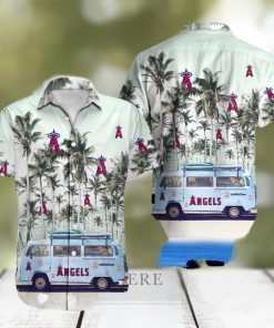 Los Angeles Angels MLB Hawaiian shirt Coconut Car Travel Logo For Men And Women