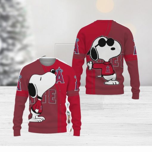 Los Angeles Angels Shop Champion Teamwear Ugly Xmas 3D Sweater