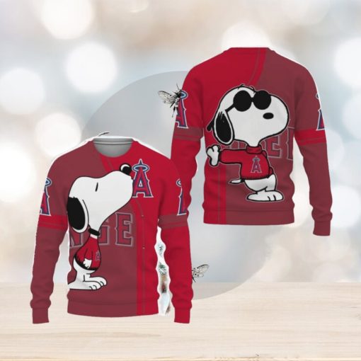 Los Angeles Angels Shop Champion Teamwear Ugly Xmas 3D Sweater