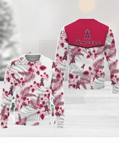 Los Angeles Angels Tropical Patterns Ugly Xmas Sweater