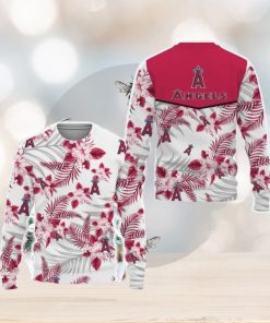 Los Angeles Angels Tropical Patterns Ugly Xmas Sweater