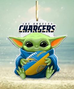 Los Angeles Chargers NFL Baby Yoda Star Wars Christmas Ornament