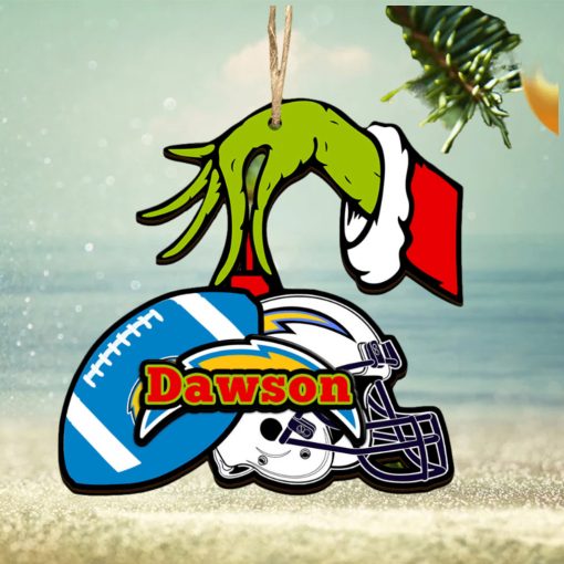 Los Angeles Chargers NFL Grinch Personalized Ornament SP121023114ID03