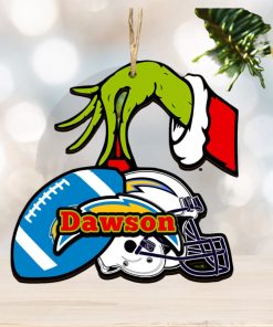Los Angeles Chargers NFL Grinch Personalized Ornament SP121023114ID03