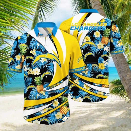 Los Angeles Chargers NFL Hawaiian Shirt Ocean Waves Aloha Shirt