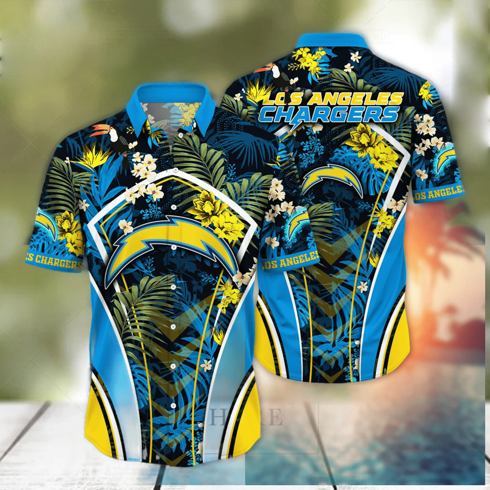 Los Angeles Chargers NFL Flower All Over Print Unisex Hawaiian Shirt -  Limotees