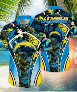 Los Angeles Chargers NFL Hawaiian Shirt Straw Hats Aloha Shirt