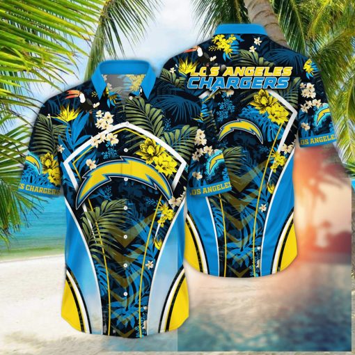 Los Angeles Chargers NFL Hawaiian Shirt Straw Hats Aloha Shirt