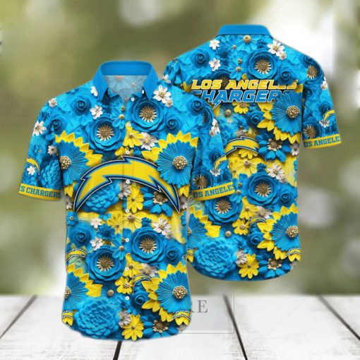 Los Angeles Chargers NFL Hawaiian Shirt Trending For This Summer Customize Shirt Any Team