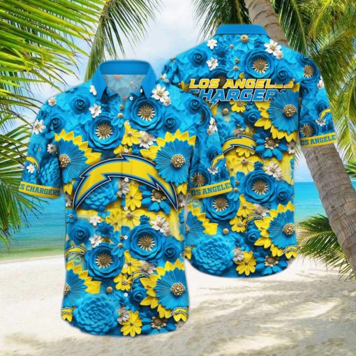 Los Angeles Chargers NFL Hawaiian Shirt Trending For This Summer Customize Shirt Any Team