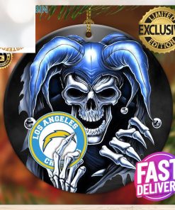 Los Angeles Chargers NFL Skull Joker 2023 Holiday Gifts Christmas Decorations Ornament