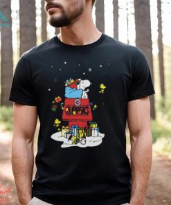 Los Angeles Clippers Santa Snoopy Wish You A Merry Christmas Shirt