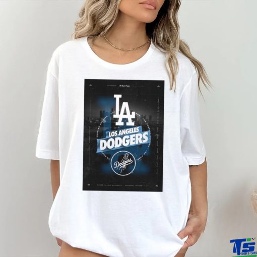Los Angeles Dodgers City Skyline Stacked shirt