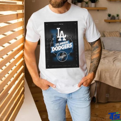 Los Angeles Dodgers City Skyline Stacked shirt