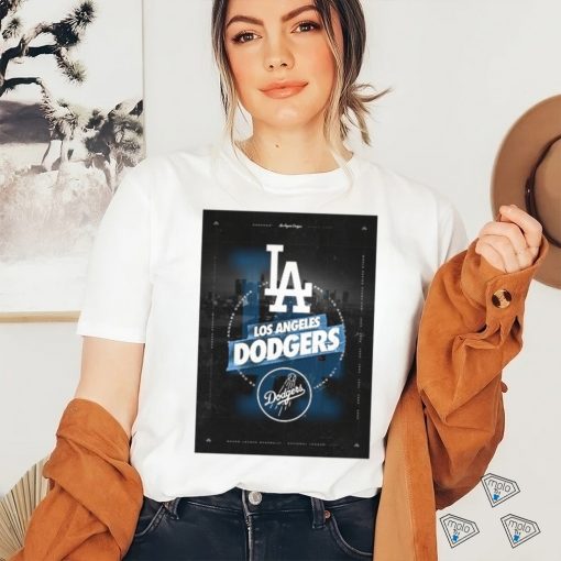 Los Angeles Dodgers City Skyline Stacked shirt