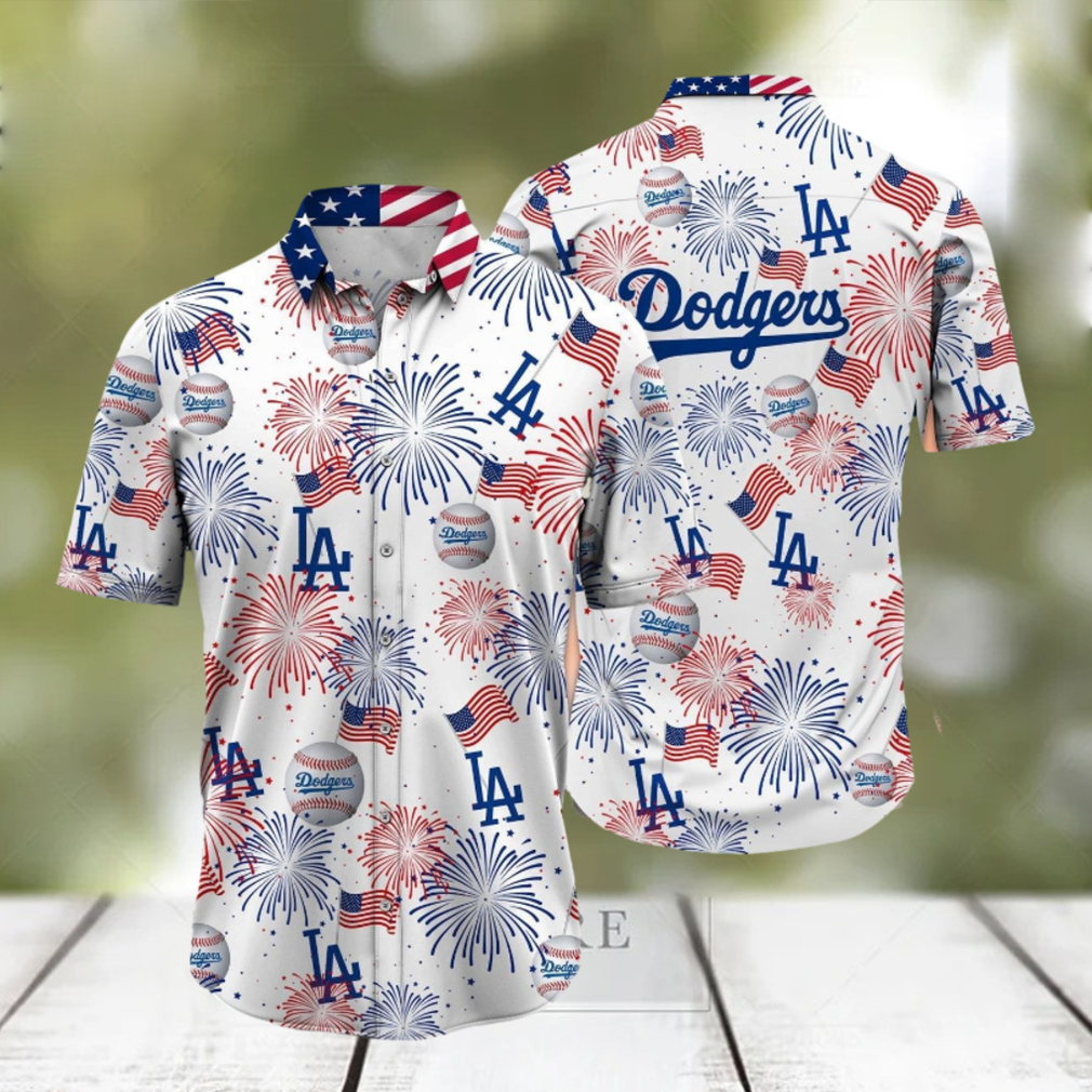 Los Angeles Dodgers MLB Happy 4th Of July USA Hawaiian Shirt Happy Holiday  Gift - Limotees