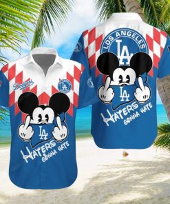 Los Angeles Dodgers Mickey Haters Gonna Hate Hawaiian Shirt Cute Gift For Men And Women