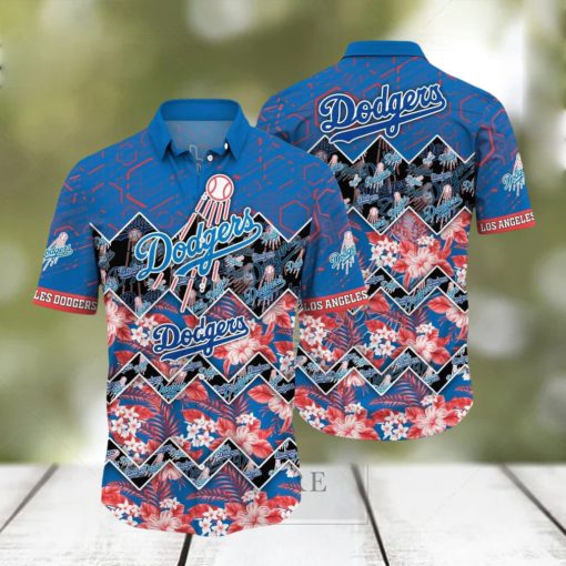 Los Angeles Dodgers Tropical 3D Hawaiian Shirt And Beach Shorts For Fans Sport