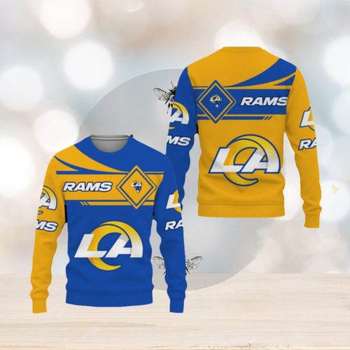 Los Angeles Rams American Sports Team Champions Sports Love Ugly Christmas Sweater Men And Women Gift For Fans Holidays