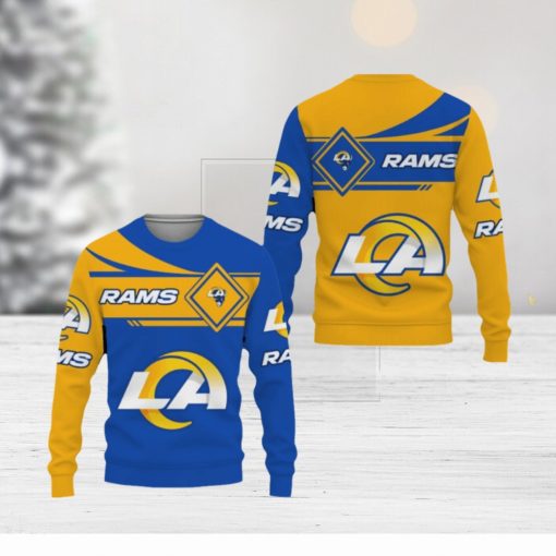 Los Angeles Rams American Sports Team Champions Sports Love Ugly Christmas Sweater Men And Women Gift For Fans Holidays