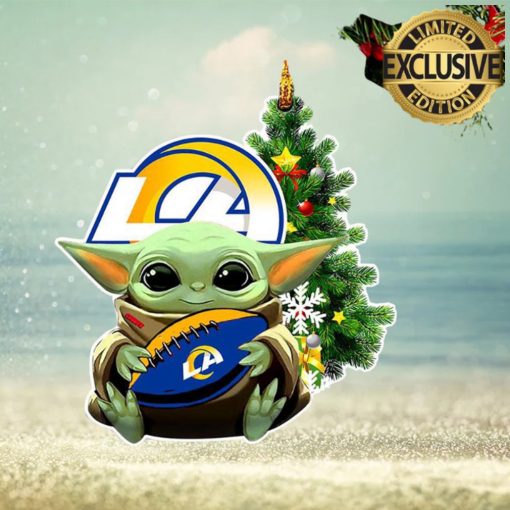 Los Angeles Rams Baby Yoda NFL Christmas Tree Decorations Ornament