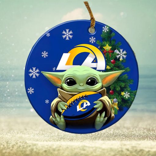 Los Angeles Rams Baby Yoda NFL Football Ornaments