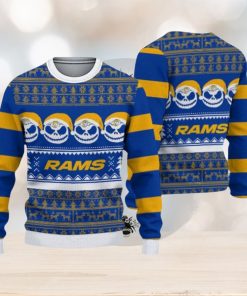 Los Angeles Rams Christmas Reindeer Pattern Limited Edition Ugly Sweater