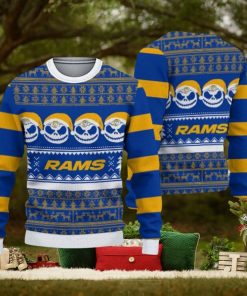 Los Angeles Rams Christmas Reindeer Pattern Limited Edition Ugly Sweater