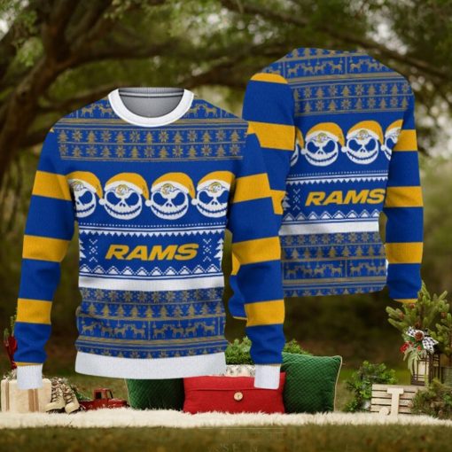 Los Angeles Rams Christmas Reindeer Pattern Limited Edition Ugly Sweater