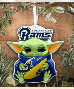 Los Angeles Rams NFL Baby Yoda Star Wars Christmas Ornament