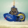 Chicago Bears NFL Custom Name Rugby Ball Helmet Custom Shape Christmas Ornament