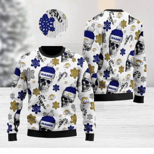 Los Angeles Rams NFL Football Team Santa Skulls Ugly Christmas Sweater