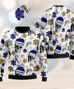 Los Angeles Rams NFL Football Team Santa Skulls Ugly Christmas Sweater