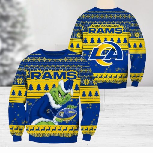 Los Angeles Rams NFL Grinch Christmas Ugly Sweater Fans Gift Funny For Men And Women