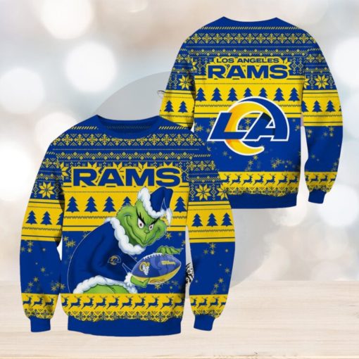 Los Angeles Rams NFL Grinch Christmas Ugly Sweater Fans Gift Funny For Men And Women