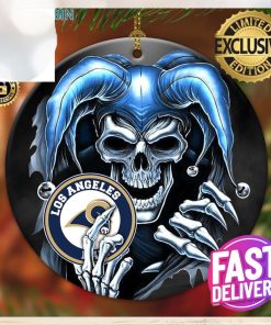 Los Angeles Rams NFL Skull Joker 2023 Holiday Gifts Christmas Decorations Ornament