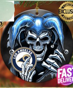 Los Angeles Rams NFL Skull Joker 2023 Holiday Gifts Christmas Decorations Ornament