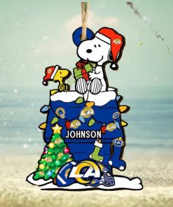 Los Angeles Rams NFL Snoopy Ornament Personalized Christmas 2023 Holidays