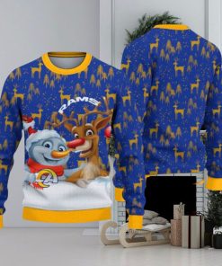 Los Angeles Rams Snowman Reindeer Christmas Sweater