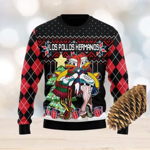 Los Pollos Hermanos Knitted Xmas Black Sweater For Men Women