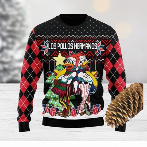 Los Pollos Hermanos Knitted Xmas Black Sweater For Men Women