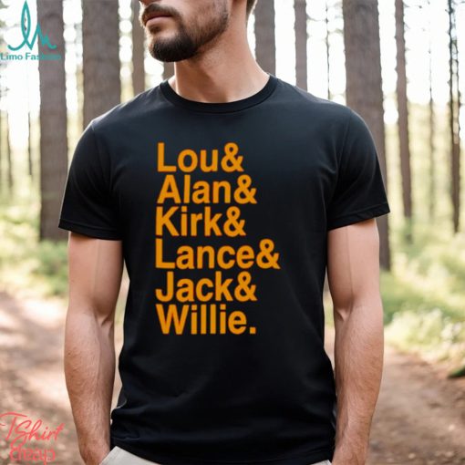 Lou Alan Kirk Lance Jack Willie shirt